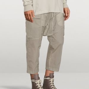 RICK OWENS Nylon Cargo Cropped Pants